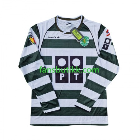 Fotballdrakt Sporting Lisbon 2001-2003 Retro Hjemmetrøye Langermet